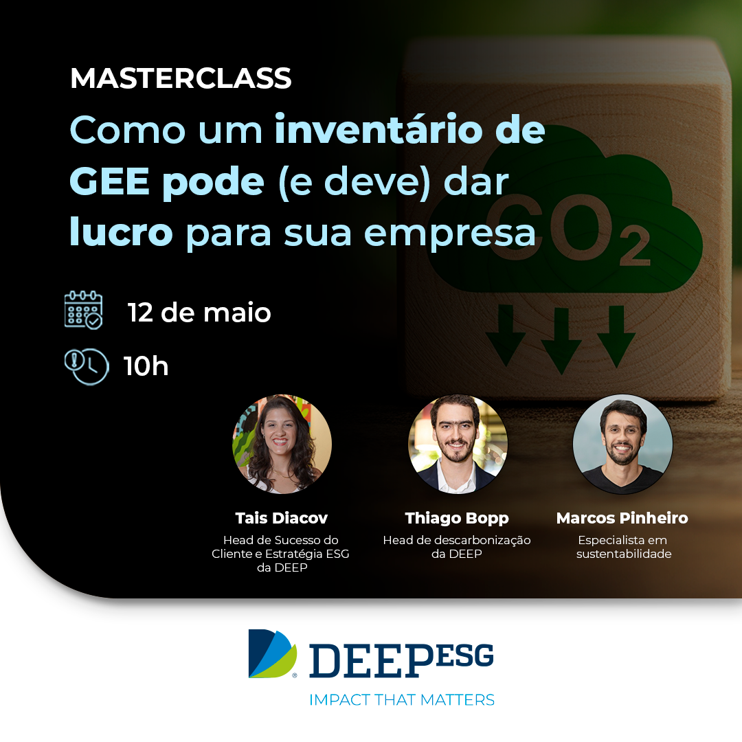 Masterclass - Como um inventário de GEE pode (e deve) gerar lucro para sua empresa