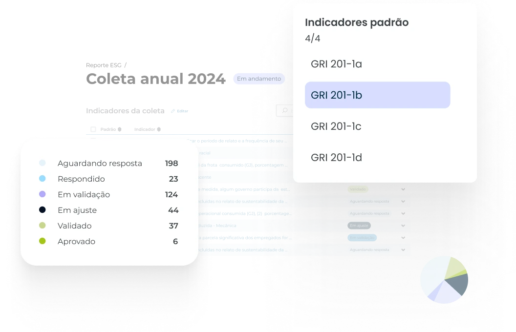 Ilustração representando Relatório de sustentabilidade - Módulo de sustentabilidade ESG