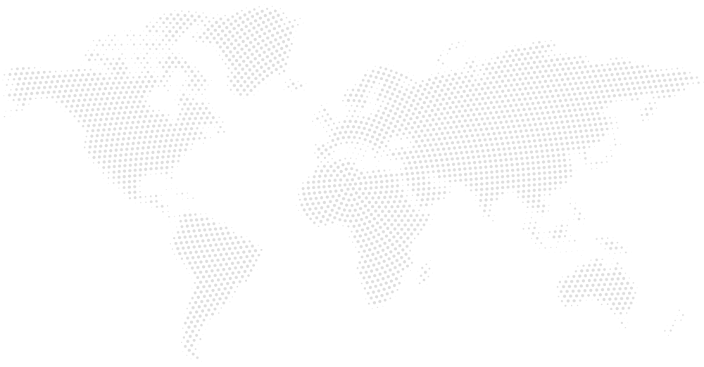 World map background in gray dots